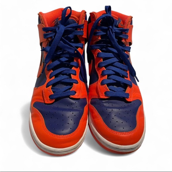 NIKE DUNK HIGH RETRO ORANGE-DEEP ROYAL BLUE 